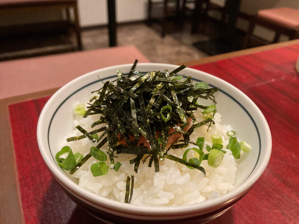 「みつまる」明太子ごはん