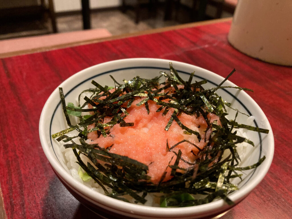 「みつまる」明太子ごはん