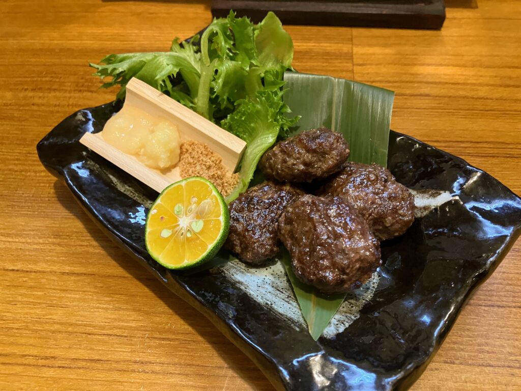 「昼空屋」熊肉の焼きつくね