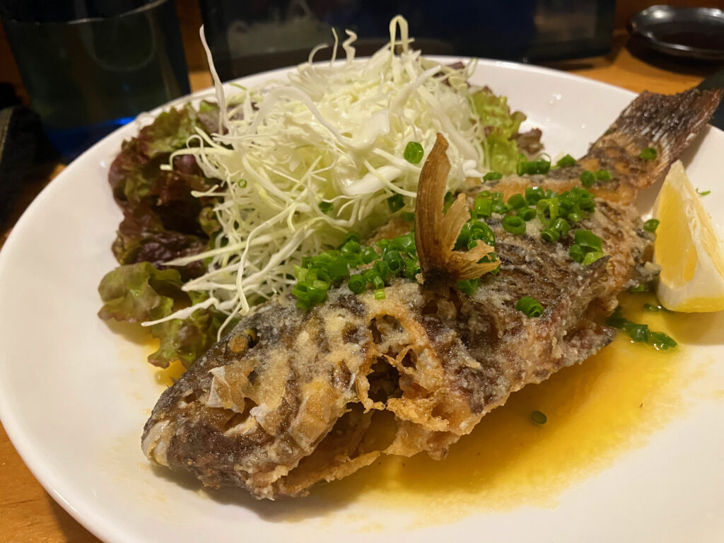 「わが家」鮮魚にんにくバター焼き