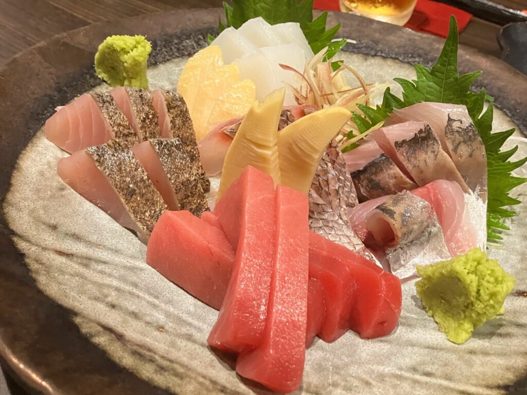 「輝月」刺身5点盛り