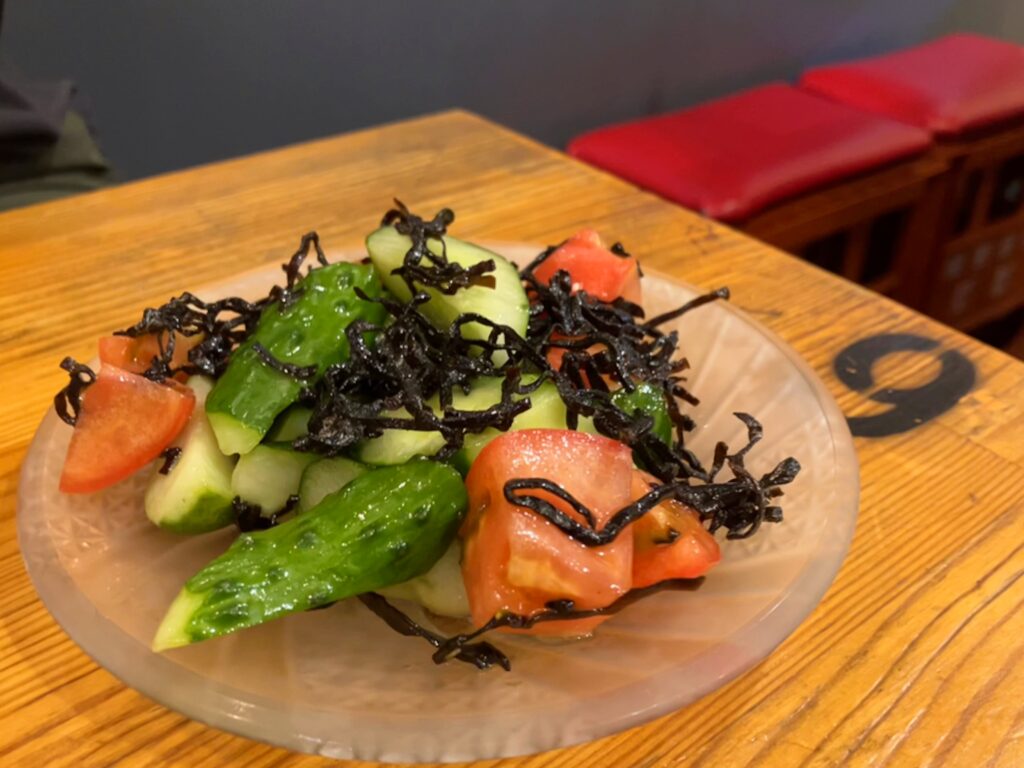 トマトのきゅうりの塩こんぶ和え