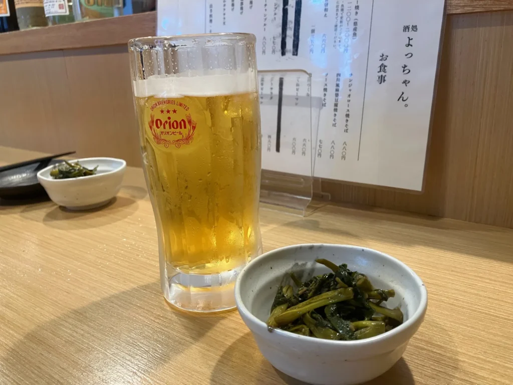 那覇市久茂地「酒処 よっちゃん。」お通し